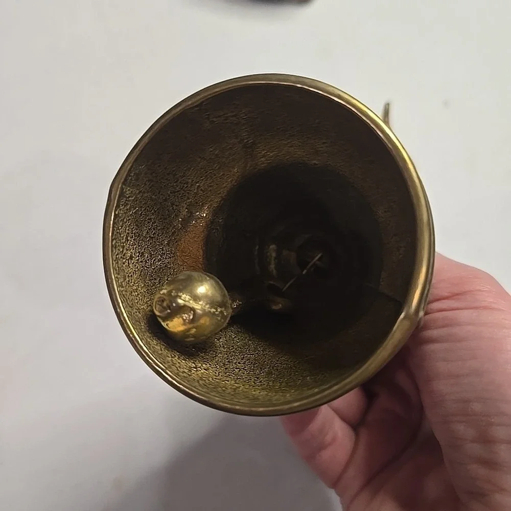 20th Century Antique Brass‎ Monastery/Door Bell With Chain